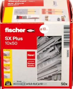 Fischer SX+-plug 10x50mm 50 stuks
