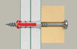 Fischer Universeelplug DuoPower 6x30mm met bolkopschroef 12 stuks
