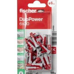 Fischer Universeelplug DuoPower 6x30mm 28 stuks