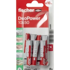 Fischer Universeelplug DuoPower 10x50mm 8 stuks