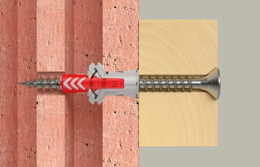 Fischer Universeelplug DuoPower 6x30mm met RVS schroef 4 stuks