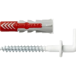 Fischer Universeelplug DuoPower 8x40mm met witte schroefduim 4 stuks