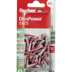 Fischer Universeelplug DuoPower 5x25mm 45 stuks