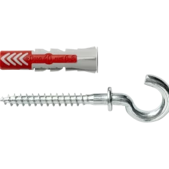 Fischer Universeelplug DuoPower 10x50mm met ronde haak 2 stuks