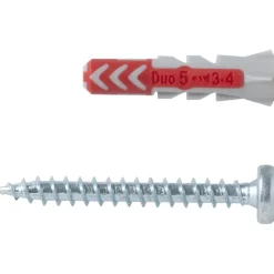 Fischer Universeelplug DuoPower 5x25mm met bolkopschroef 18 stuks