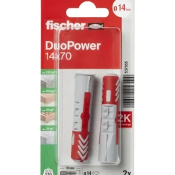 Fischer Universeelplug DuoPower 14x70mm 2 stuks