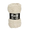 Fleece plaid hart beige 130 x 180 cm