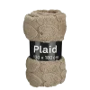 Fleece plaid hart bruin 130 x 180 cm