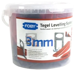 Foby levelling systeem starterskit 3 mm met clips, spieën en tang