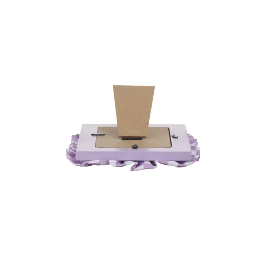 Fotolijst lila geblokt 15x2x20cm