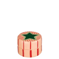 Franca opbergdoos ster rood - h7xd10cm