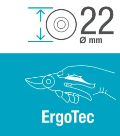 Gardena snoeischaar PremiumCut voor vers hout met bypass-snede - 22 mm snoeidiameter