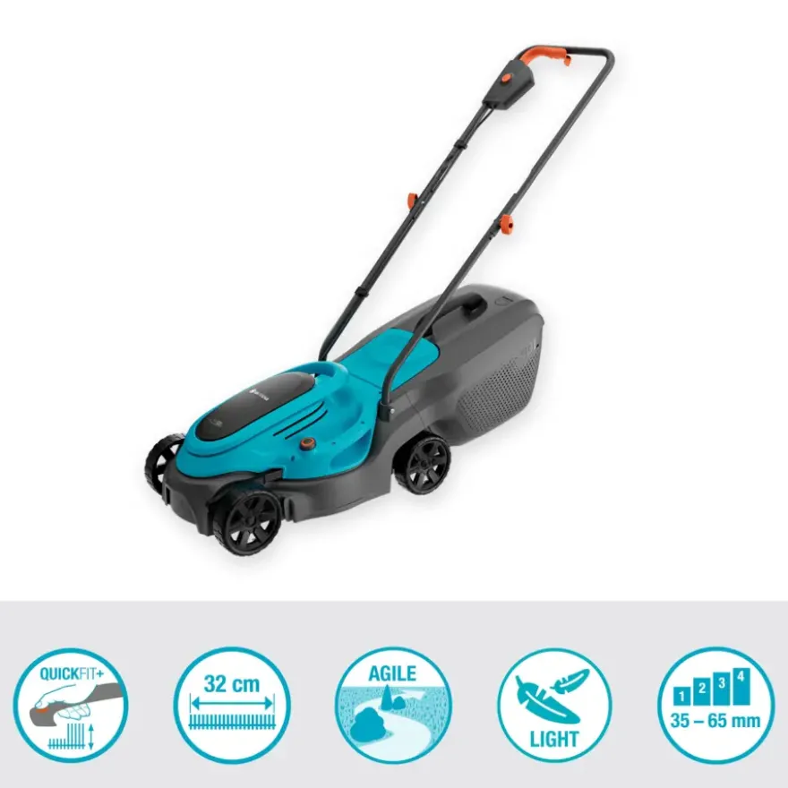 Gardena 18V grasmaaier EasyMax 32cm incl. 4.0Ahaccu