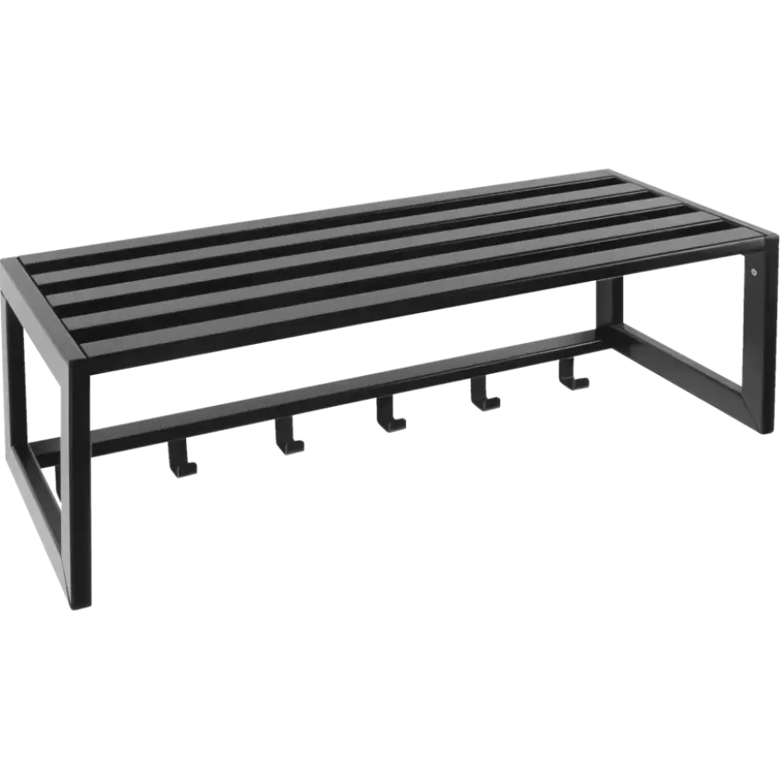 Garderobekapstok 6 haken Max zwart ijzer