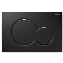 Geberit Bedieningspaneel Sigma 01 Zwart glanzend voor inbouwreservoir Systemfix