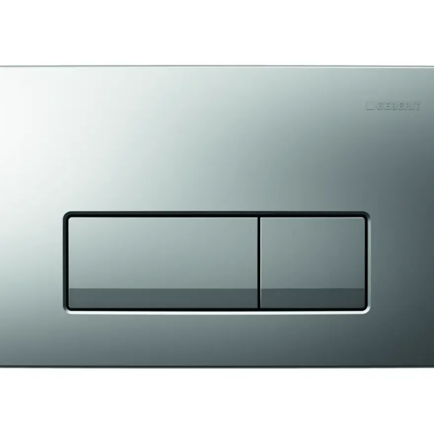 Geberit Delta 50 bedieningspaneel mat chroom voor inbouwreservoir Duofix