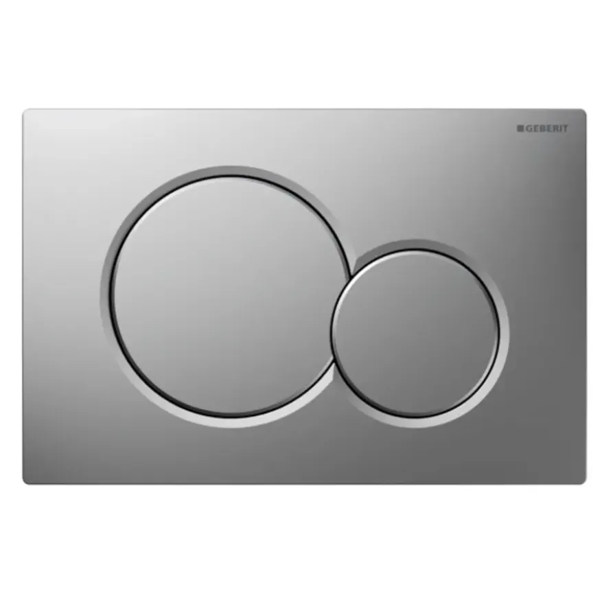 Geberit Sigma 01 bedieningspaneel mat chroom voor inbouwreservoir Systemfix