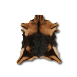 Geitenvacht Vloerkleed Bruin Gemeleerd 20 mm 70x50 cm