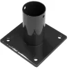 Giardino paalhouder voetstuk zwart voor ronde paal Ø 48 mm