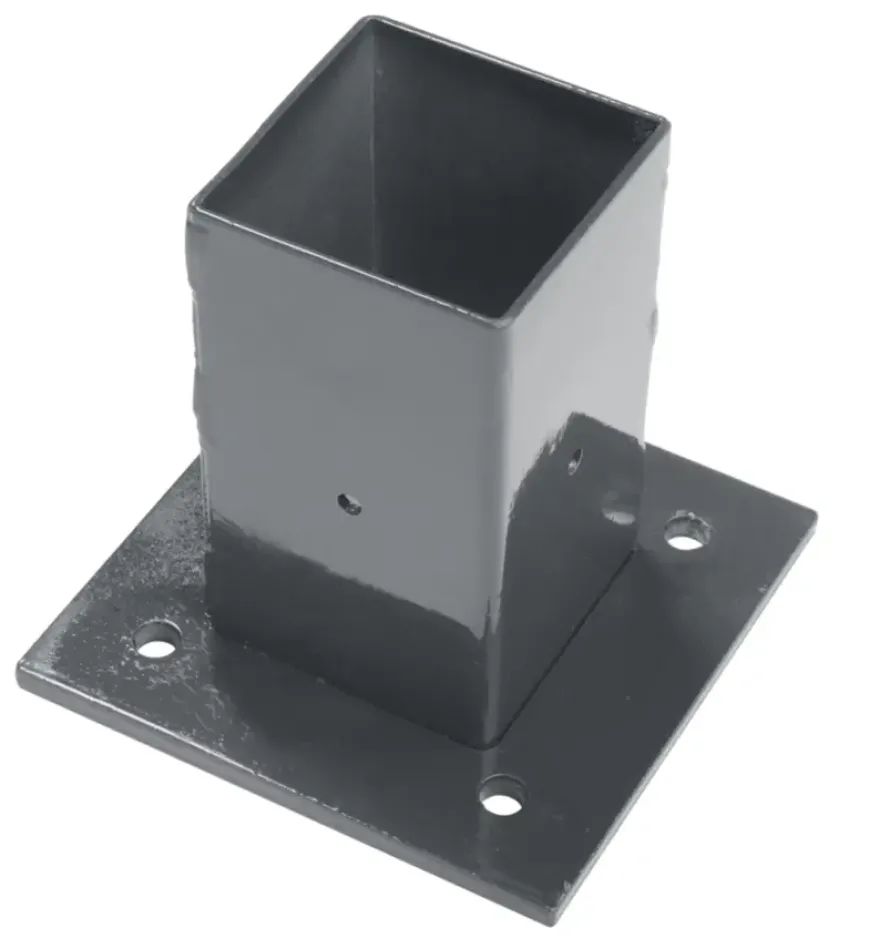 Giardino voet voor vierkante paal antraciet 60 x 60 mm