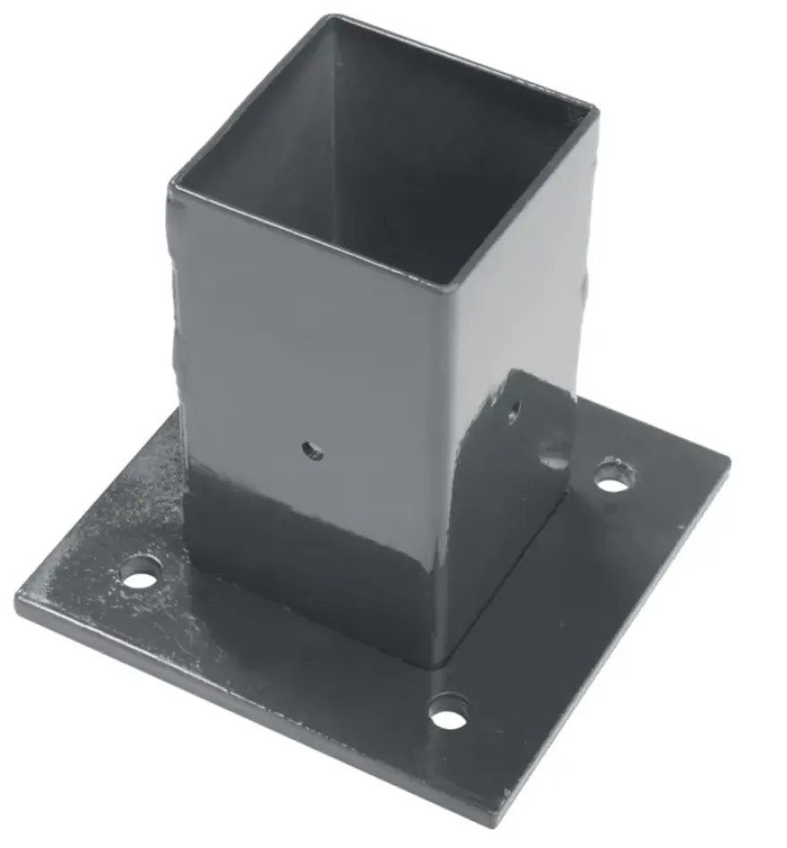 Giardino voet voor vierkante paal antraciet 60 x 60 mm