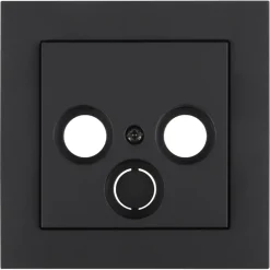 Gira E2 Centraalplaat Radio/TV Mat Zwart
