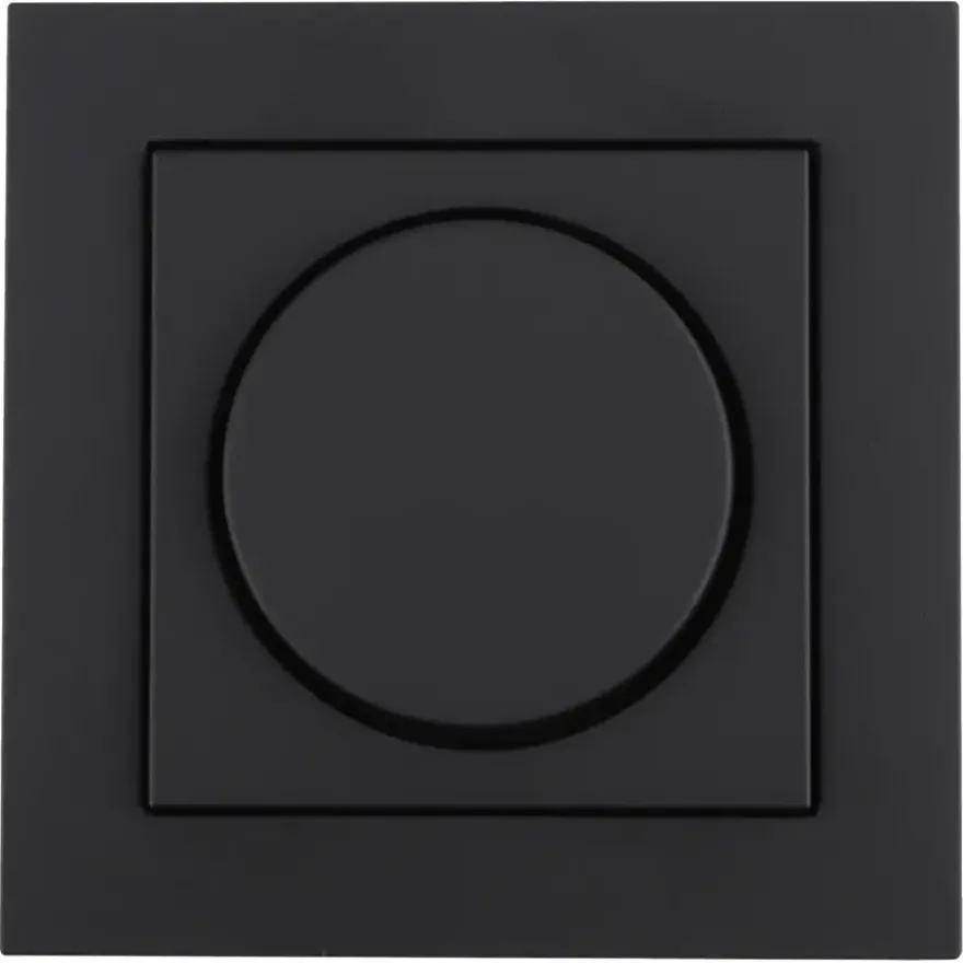 Gira E2 Inbouw Centraalplaat Dimmer Mat Zwart