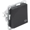 Gira E2 Inbouw Enkel Geaard Stopcontact met Klepje Mat Zwart