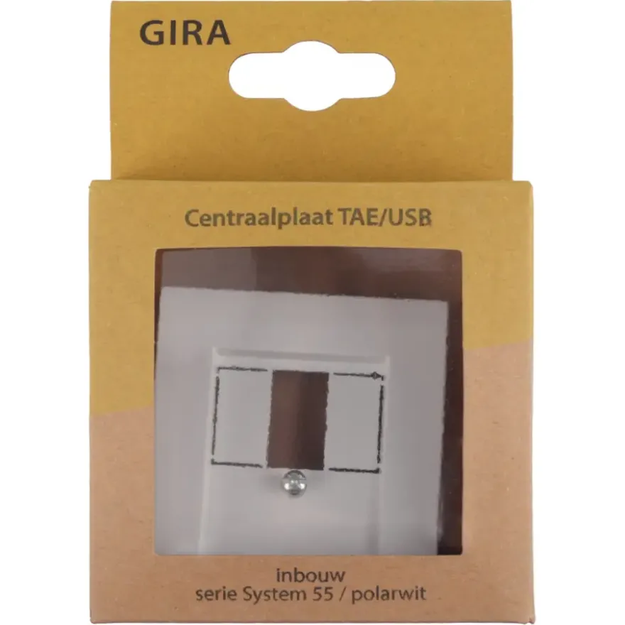 Gira ST55 Afdekplaat USB Wit