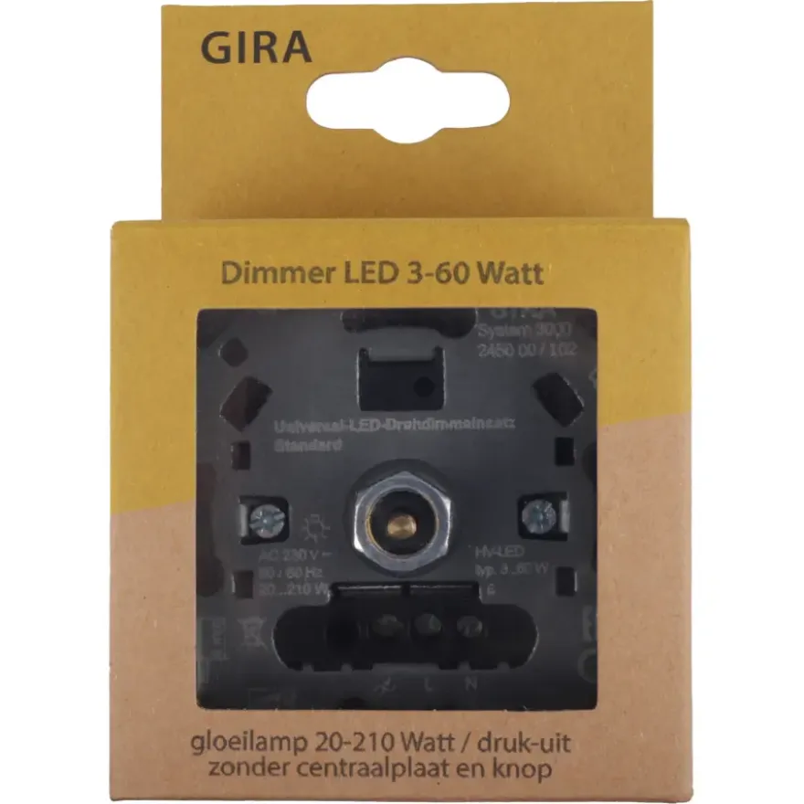 Gira ST55 inbouw dimmer LED/gloei/halogeen
