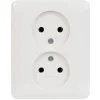 Gira ST55 Inbouw Dubbel Stopcontact Wit
