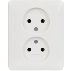 Gira ST55 Inbouw Dubbel Stopcontact Wit