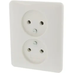 Gira ST55 Inbouw Dubbel Stopcontact Wit