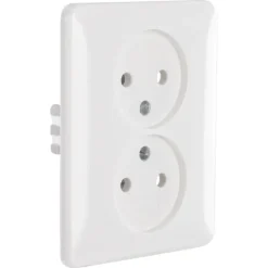 Gira ST55 Inbouw Dubbel Stopcontact Wit
