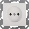 Gira ST55 inbouw enkel stopcontact wit