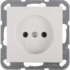 Gira ST55 inbouw enkel stopcontact wit