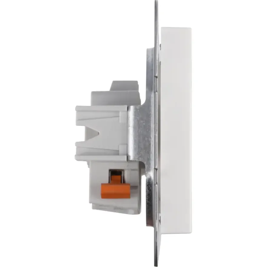 Gira ST55 inbouw enkel stopcontact wit