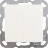 Gira ST55 inbouw wissel-/wisselschakelaar wit