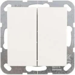 Gira ST55 inbouw wissel-/wisselschakelaar wit