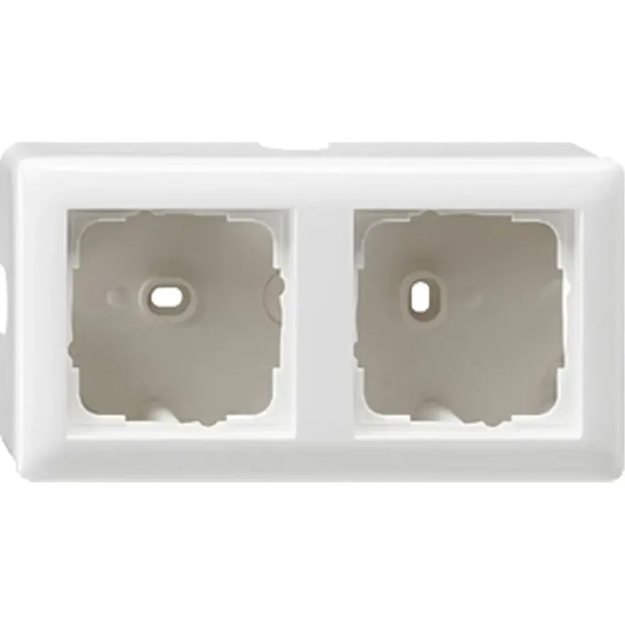 Gira ST55 Opbouwraam 2-voudig Wit