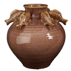 Gisele vaas bruin - h27xd25cm