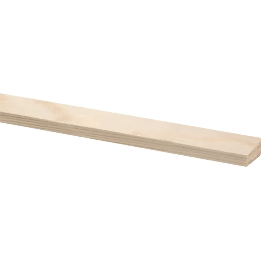 Glaslat grenen 13x28 mm lengte 270 cm