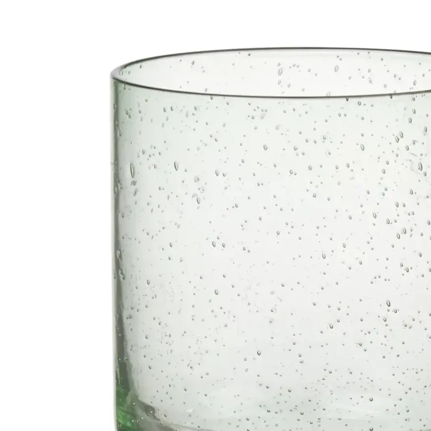 Glas met groene gloed