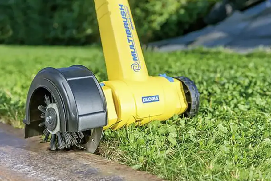 Gloria Cut & Brush 2-in-1 graskantensnijder opzetstuk voor de Gloria onkruidborstel