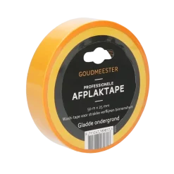 Goudmeester professionele schilderstape gladde ondergrond 50 m x 25 mm