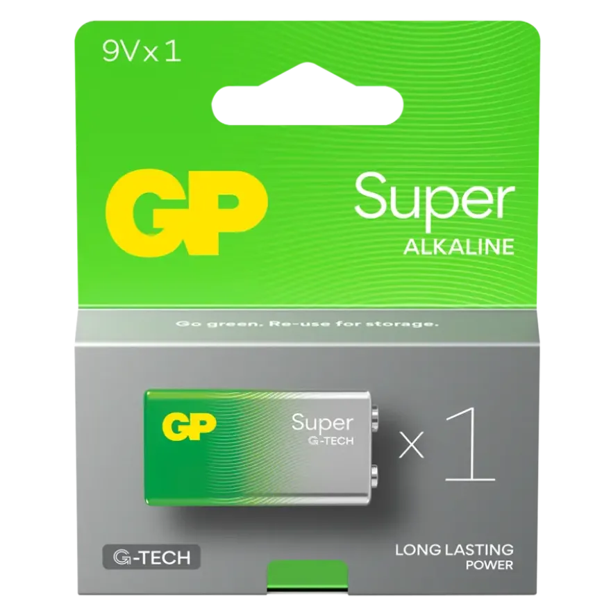 GP Batterij Alkaline super 9V