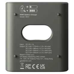 GP Batterijlader + 4x oplaadbare batterijen AA 2100mAh ReCyko + Micro USB-lader
