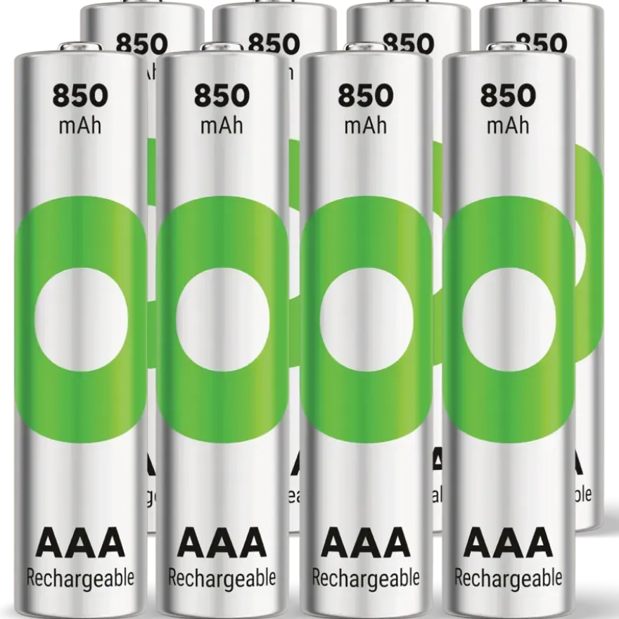 GP Batterij Oplaadbaar AAA NiMH 850 mAh ReCyko 1,2V 8 stuks