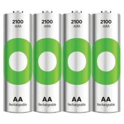 GP Batterij Oplaadbaar AA NiMH 2100 mAh ReCyko 1,2V 4 stuks (3+1)