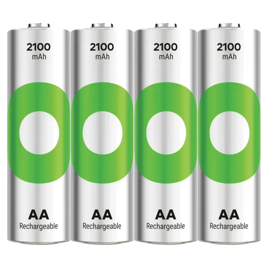 GP Batterij Oplaadbaar AA NiMH 2100 mAh ReCyko 1,2V 4 stuks (3+1)